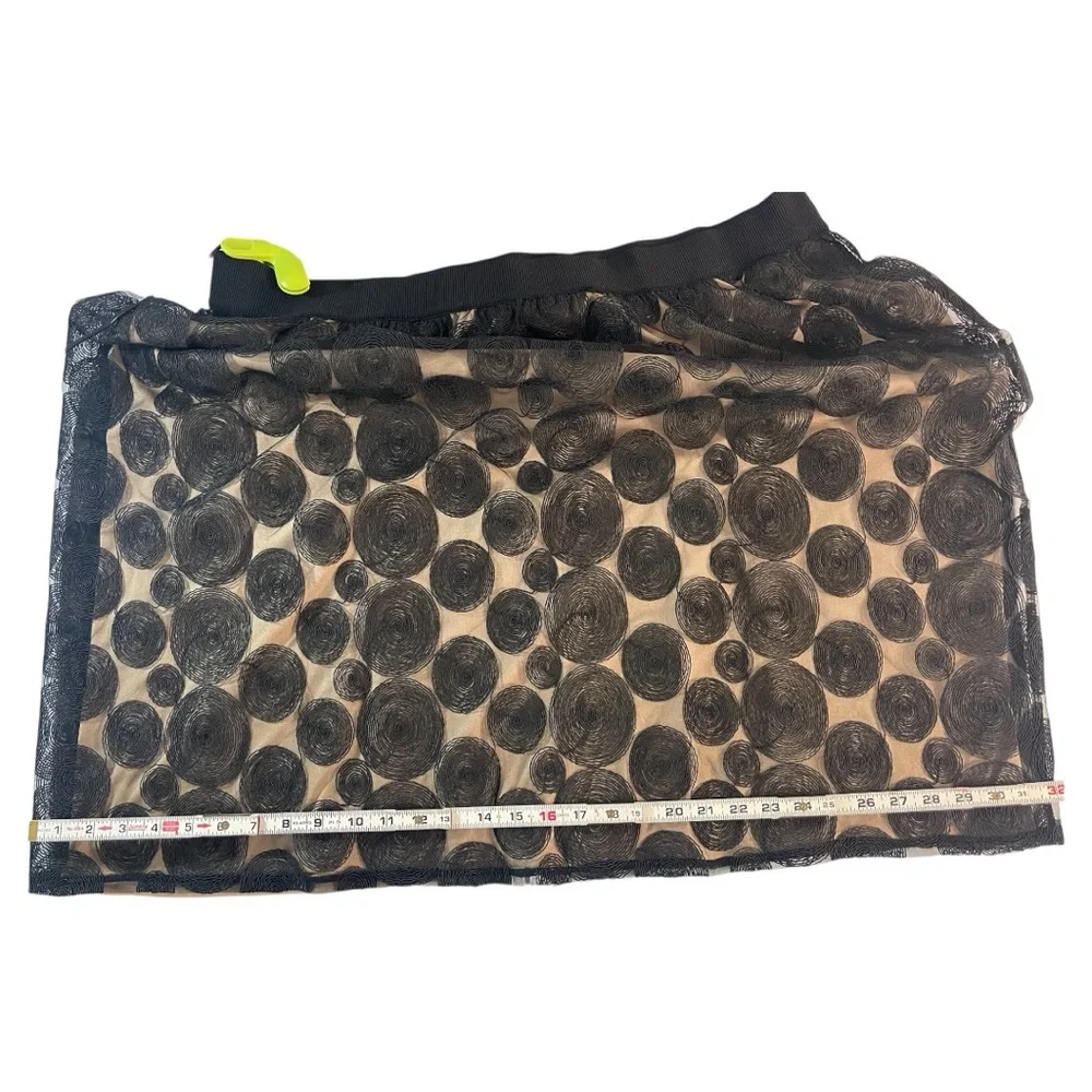 ✨ Lane Bryant Black & Nude Embroidered Polka Dot Skirt – Size 26/28 l Poshmark - Picture 4 of 5